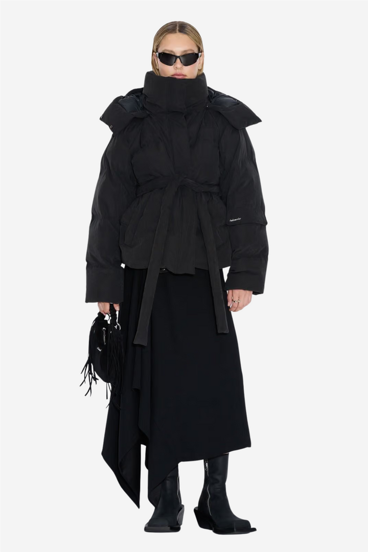 Steilia Brushed Down Jacket Black