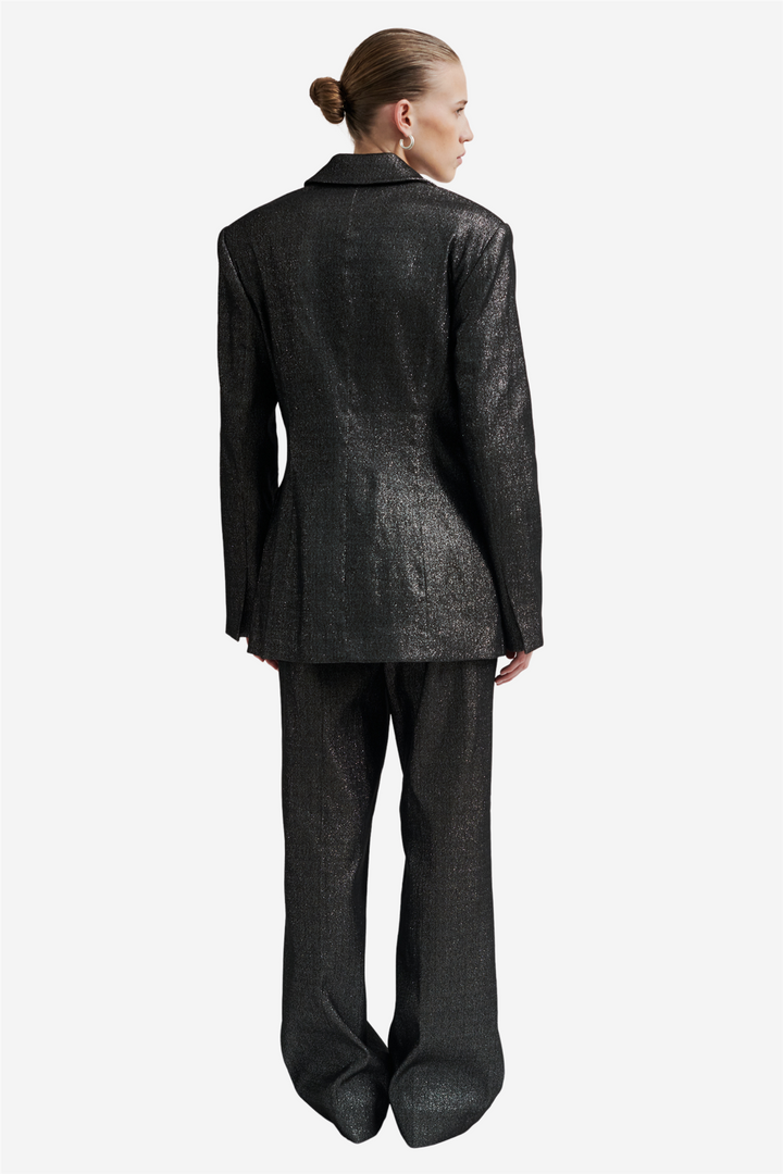 Rave Trousers Black Silver