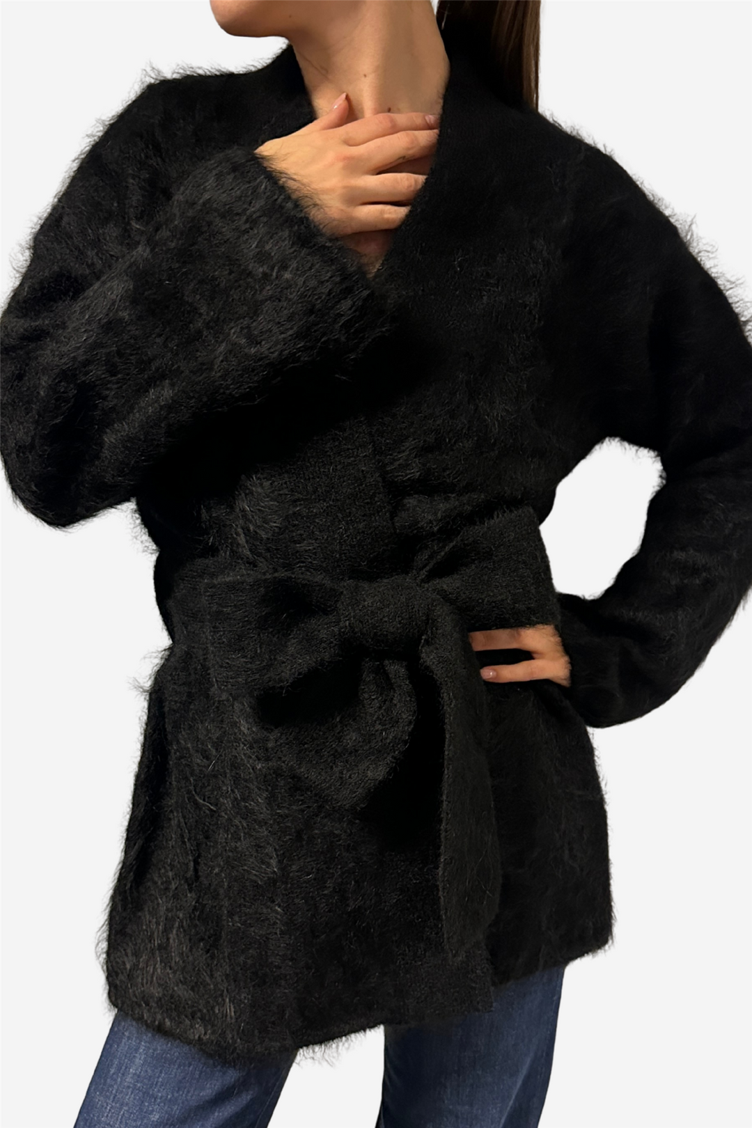 Vera Chunky Cardigan Black