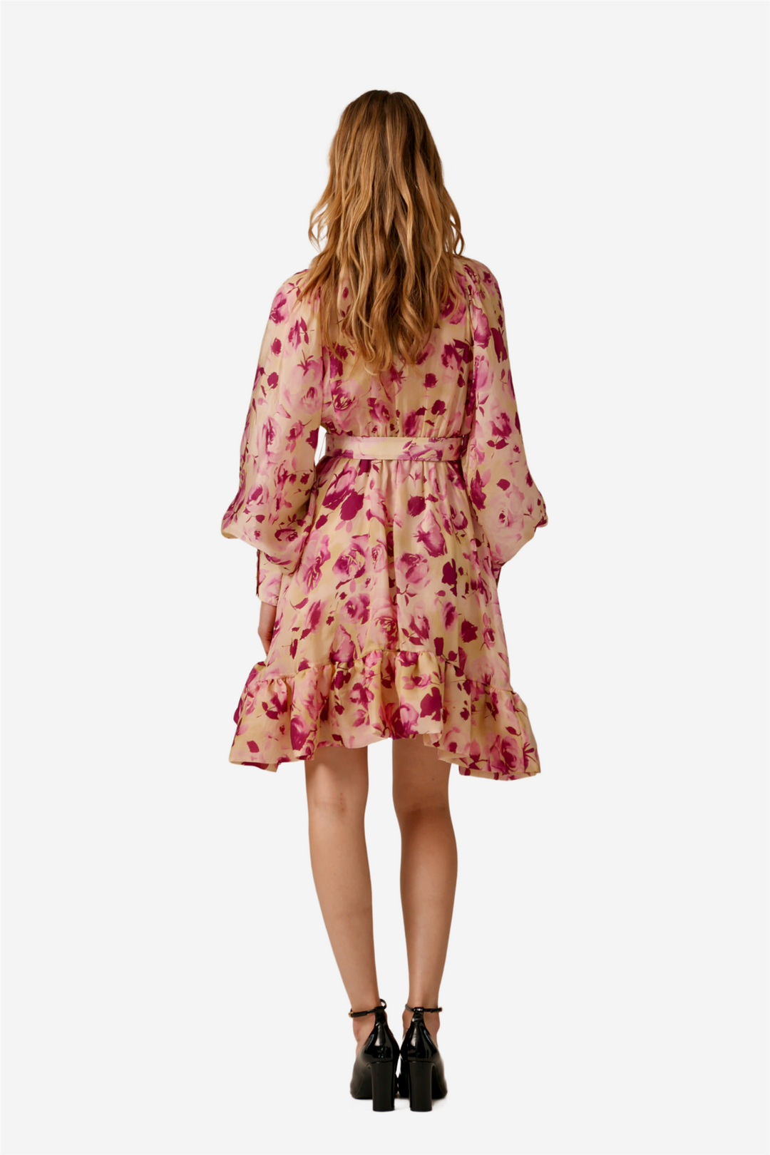 Cupro Mini Dress Rose Bed