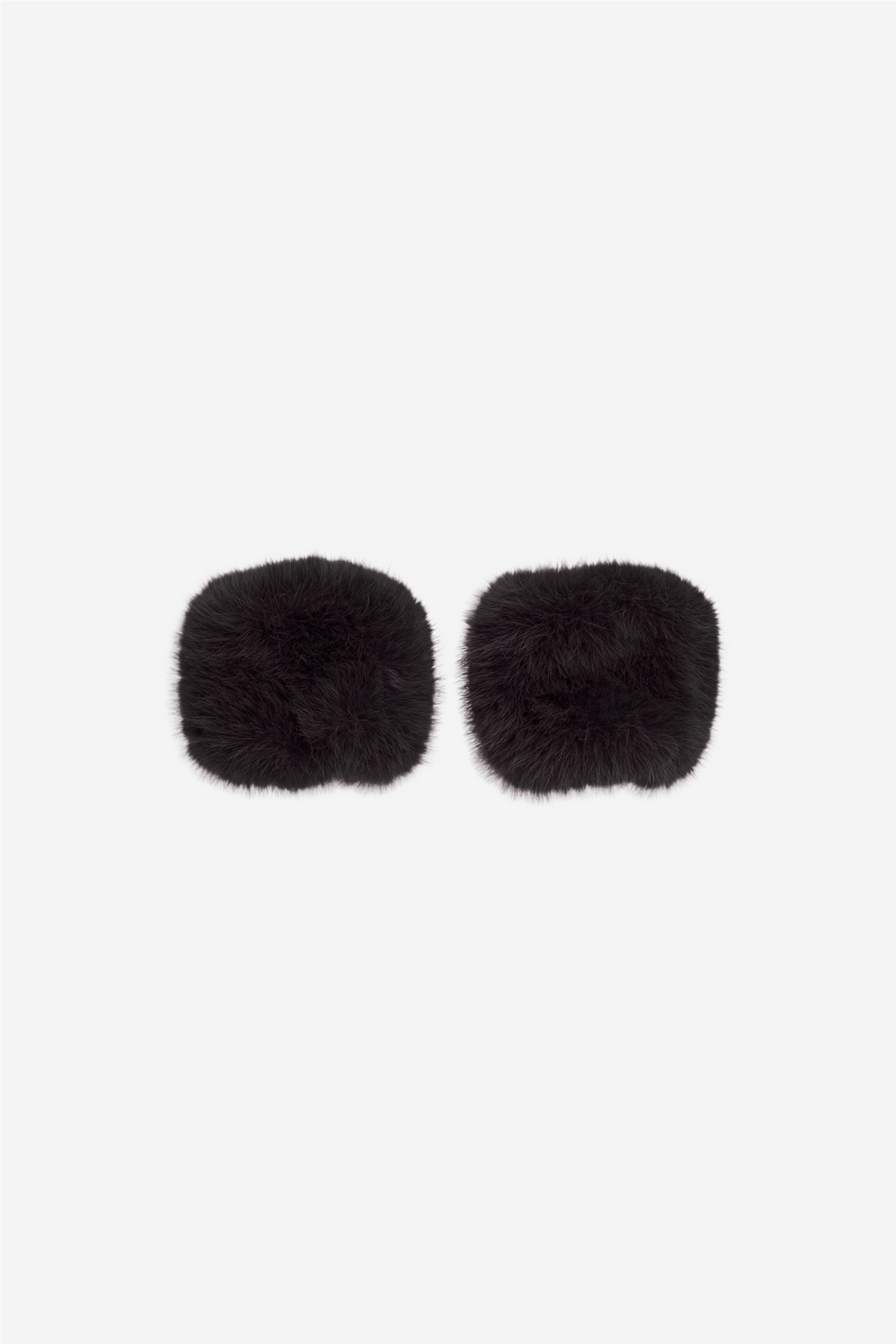 Miu Fake Fur Cuffs Black