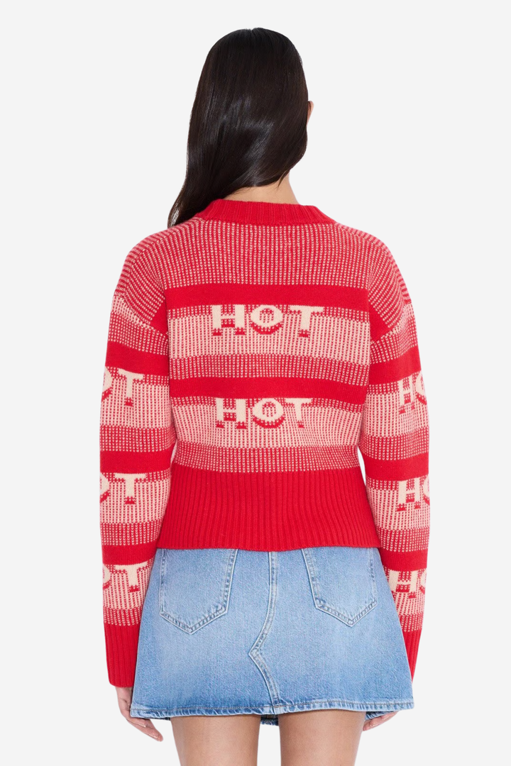 Hot Cropped Crew Red