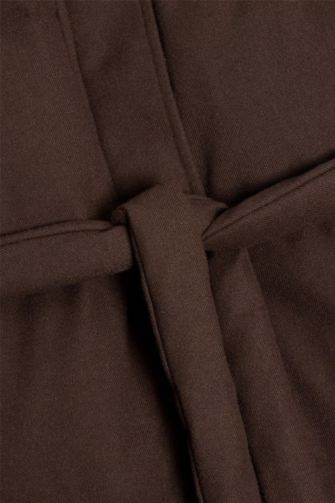 W Tech Wool Down Coat Dark Brown