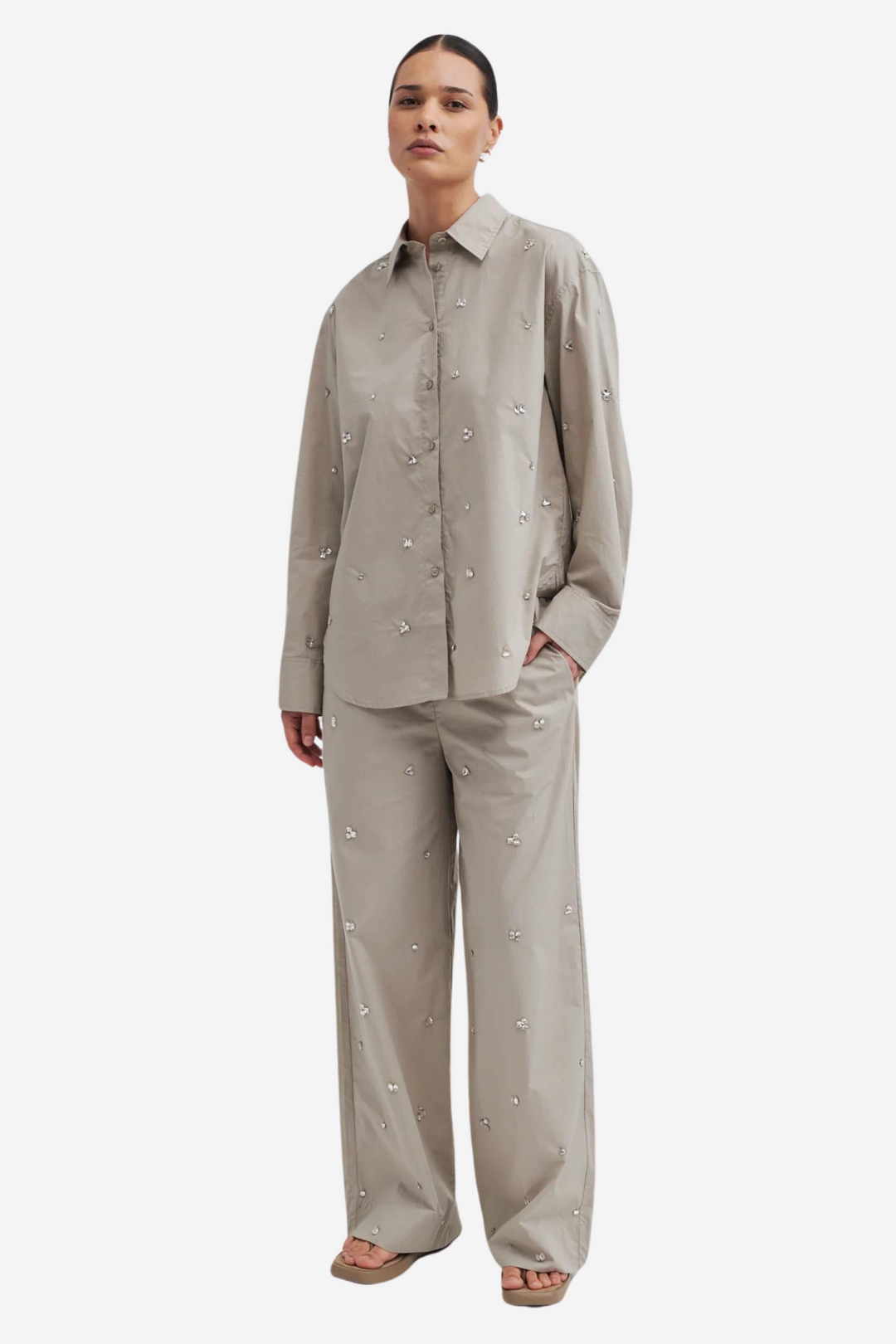 Calli Trousers Vintage Khaki