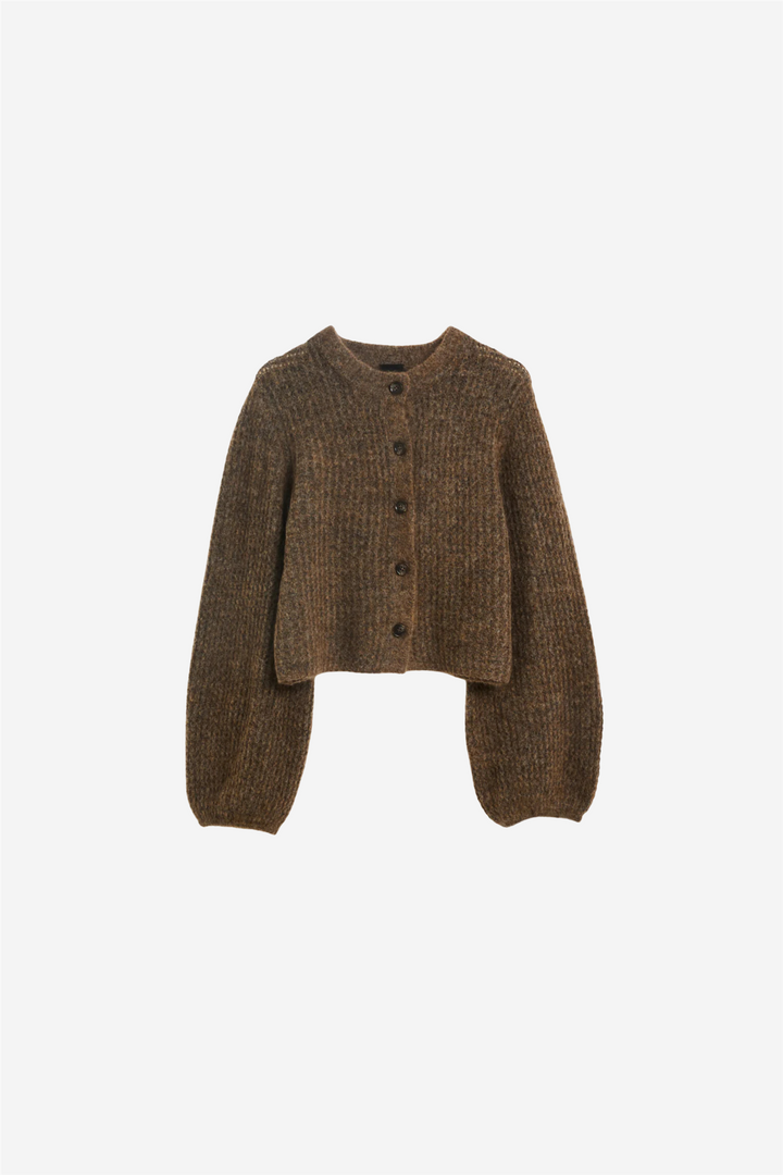 Sofia Mohair Cardigan Chocolate