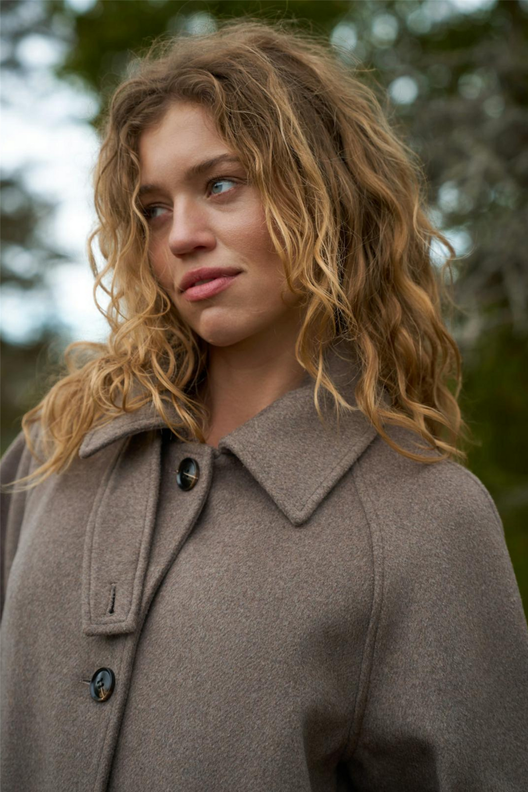 Keaton Wool Coat Taupe