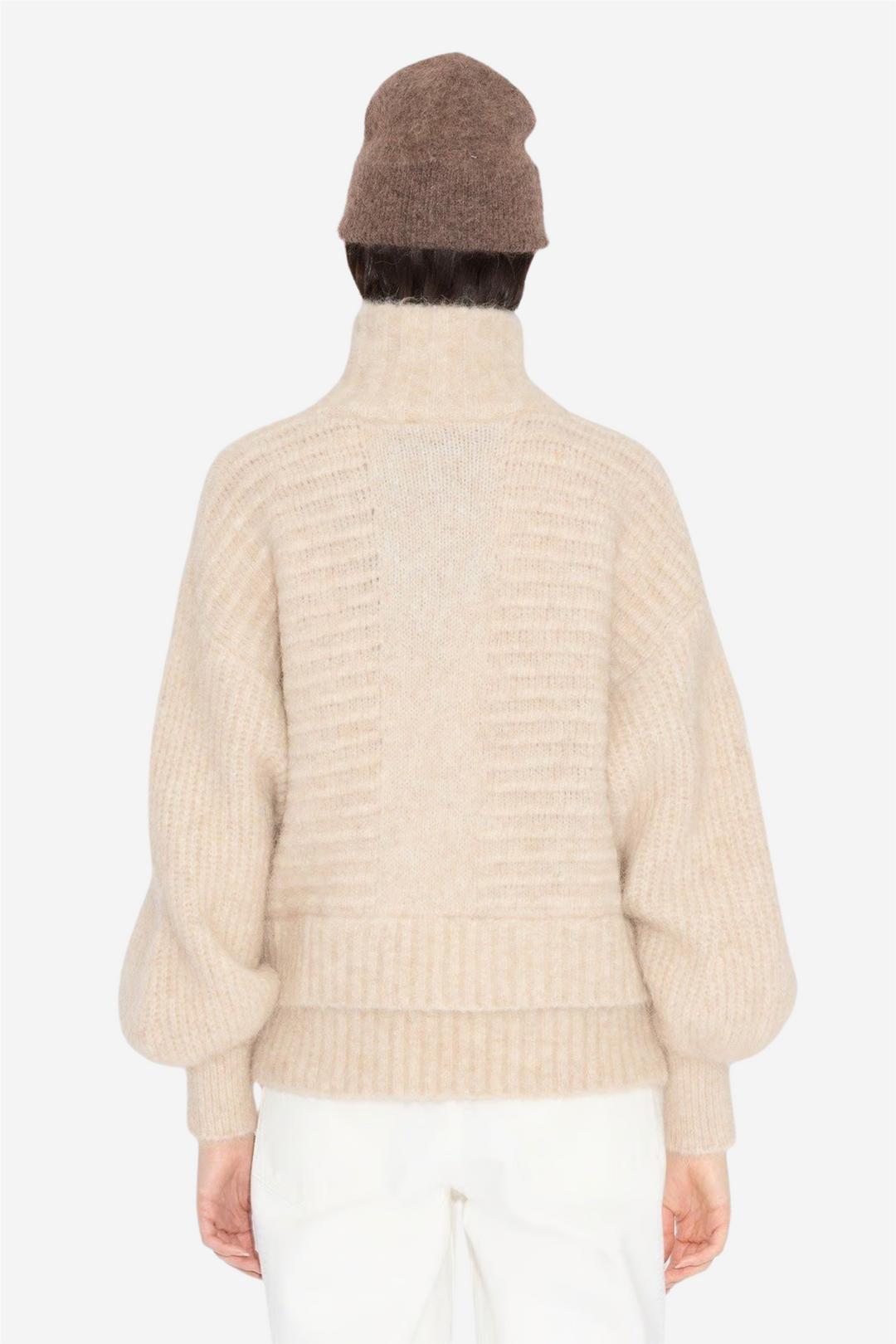 W Data Knit Sweater Ecru