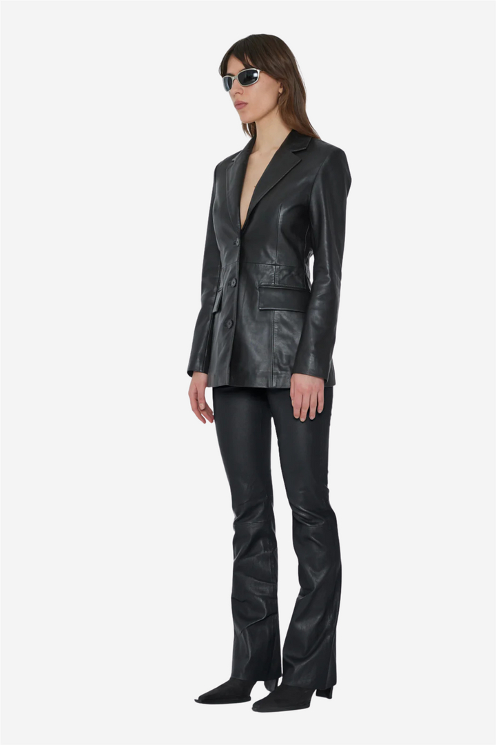 Stretch Leather Pants