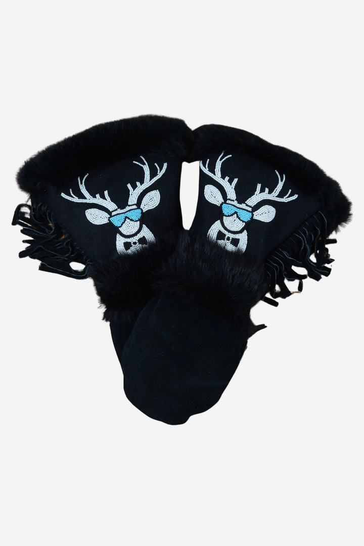 Freuchen leather mittens