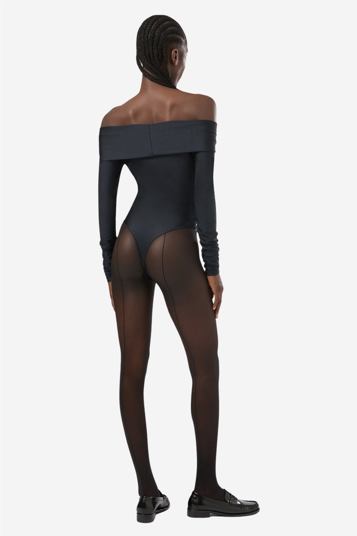 Kendall Bodysuit Off-Shoulder Black
