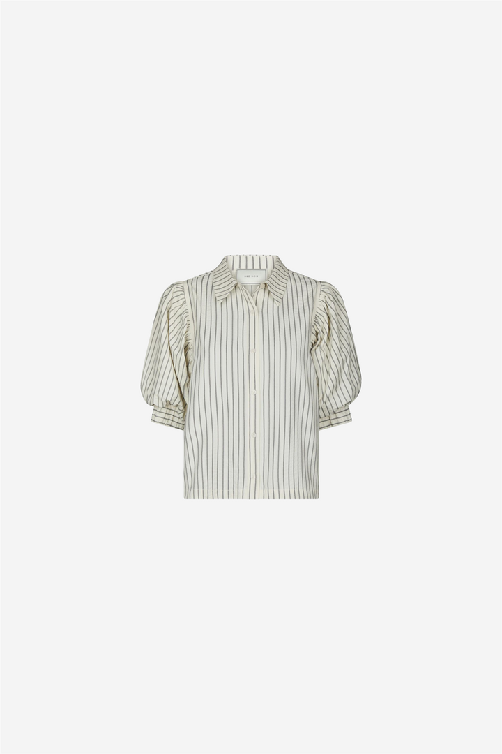 Etta Slim Stripe Shirt Off White