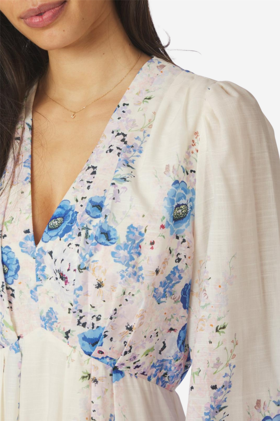 Silfi Flower Print Dress Blue