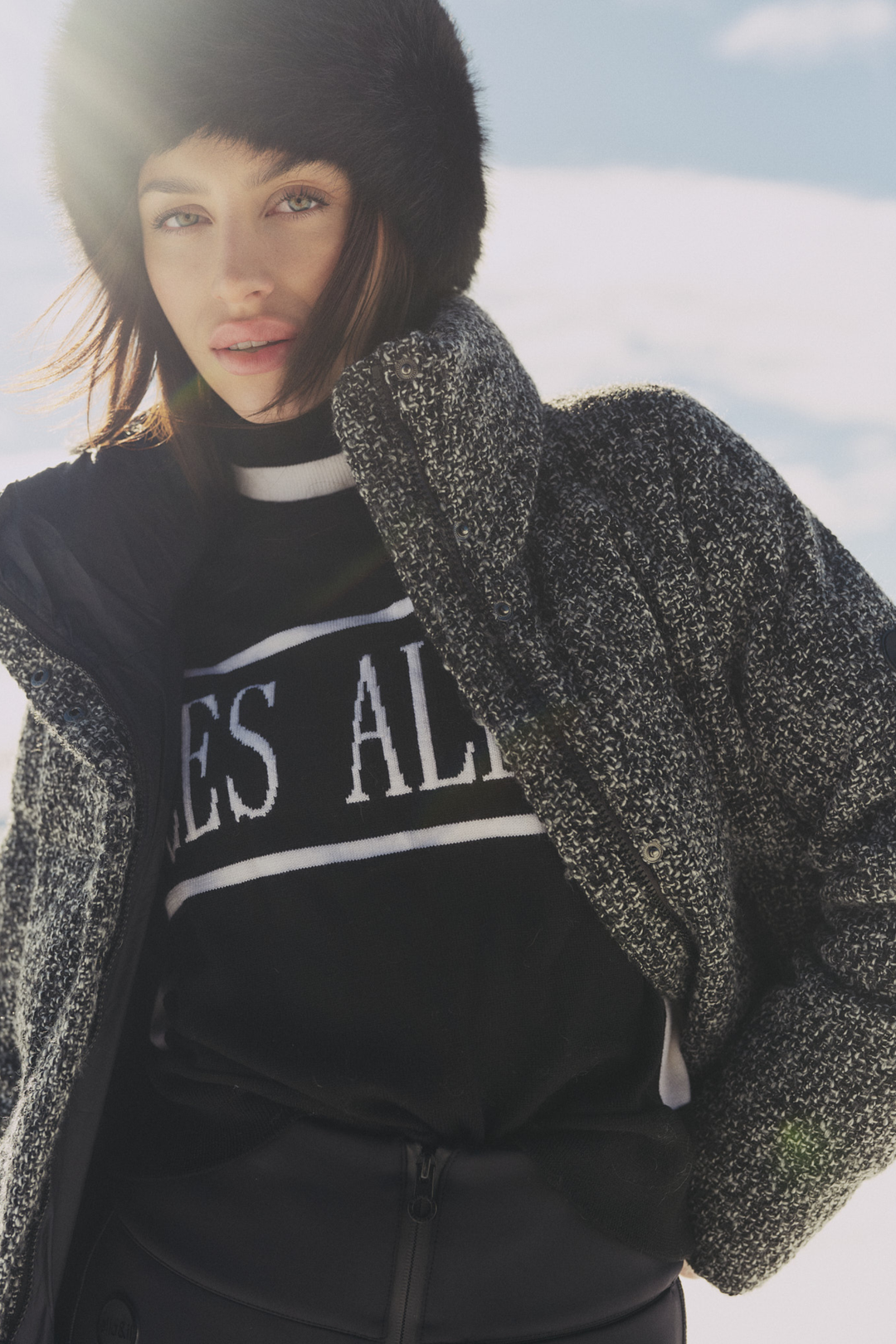 Indie Tweed Jacket White/Black