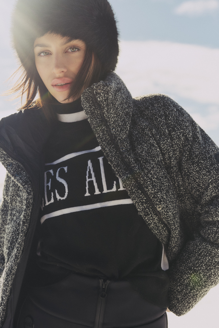 Indie Tweed Jacket White/Black