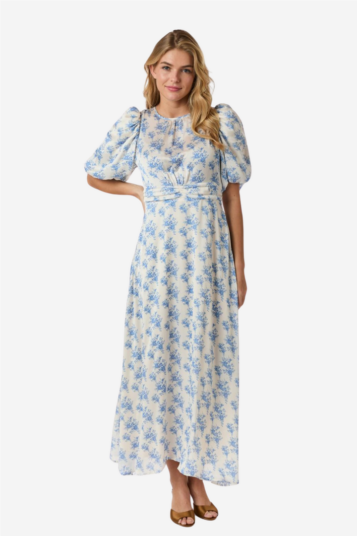 Kikka wild rose dress light blue