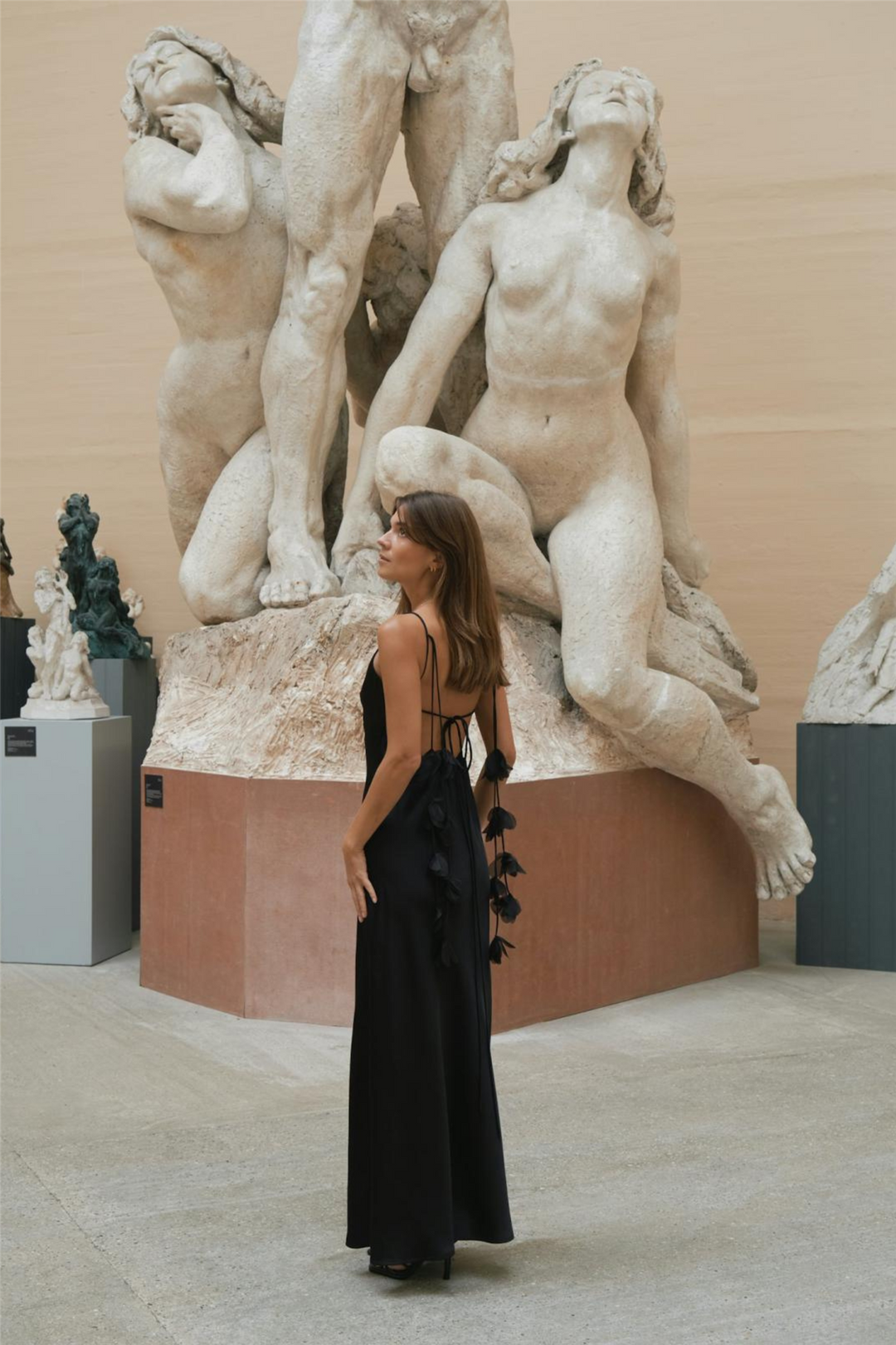 Colly Heavy Sateen Dress Black