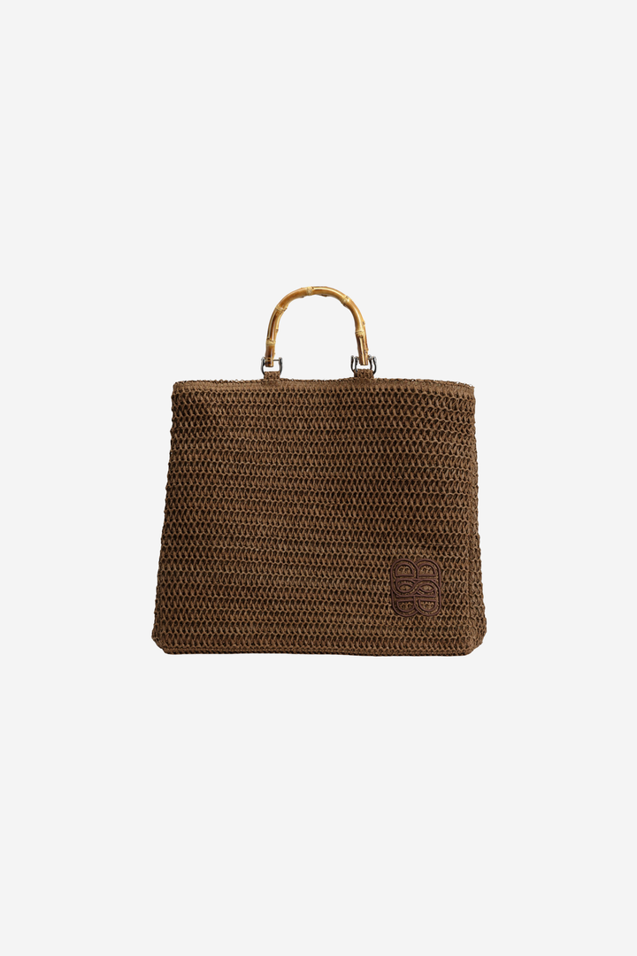 Kristine Straw Bag Brown