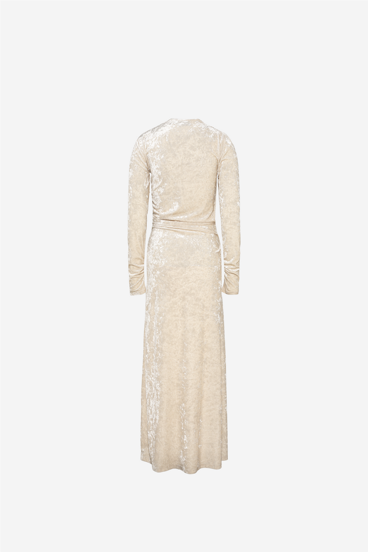 San Dona Dress Velvet Cream