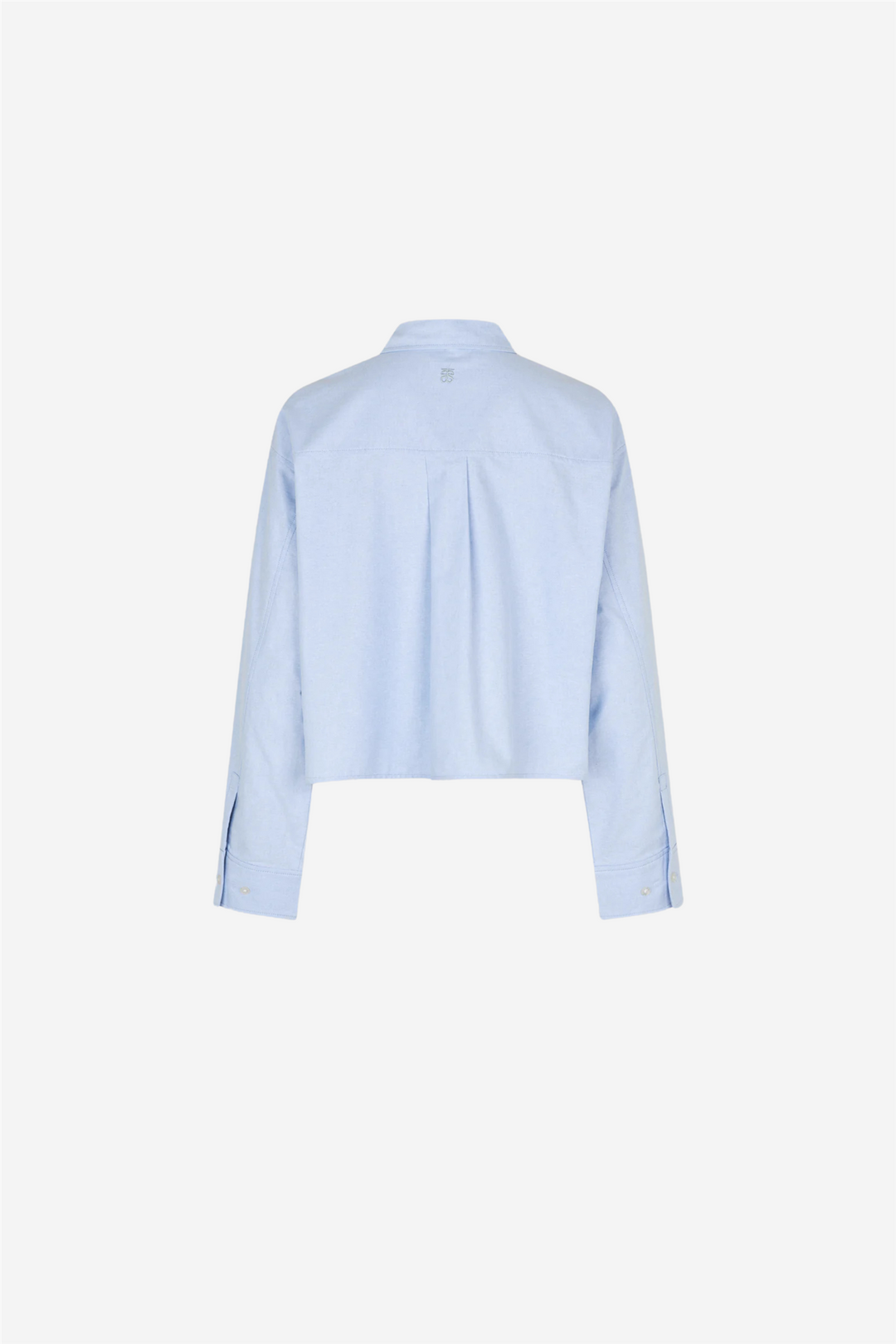 Baulo Cropped Shirt Cashmere Blue