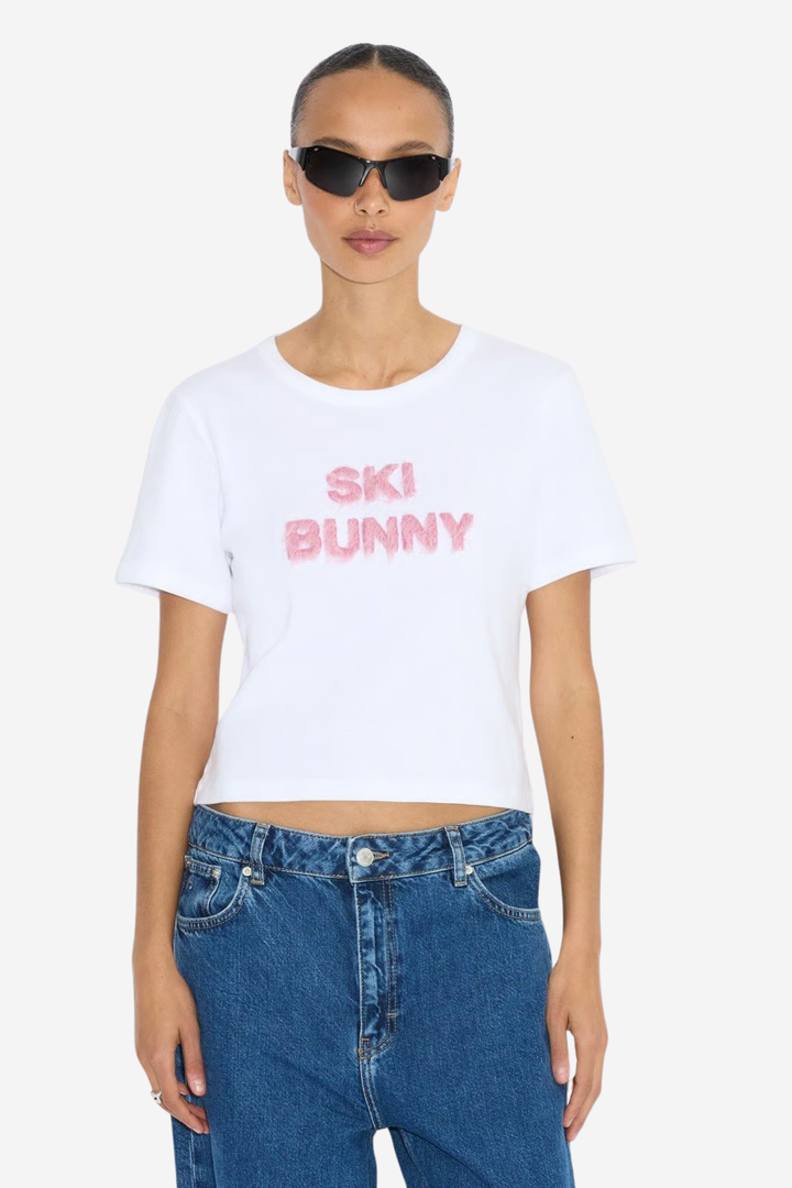 Kitty Fluffy Tee White