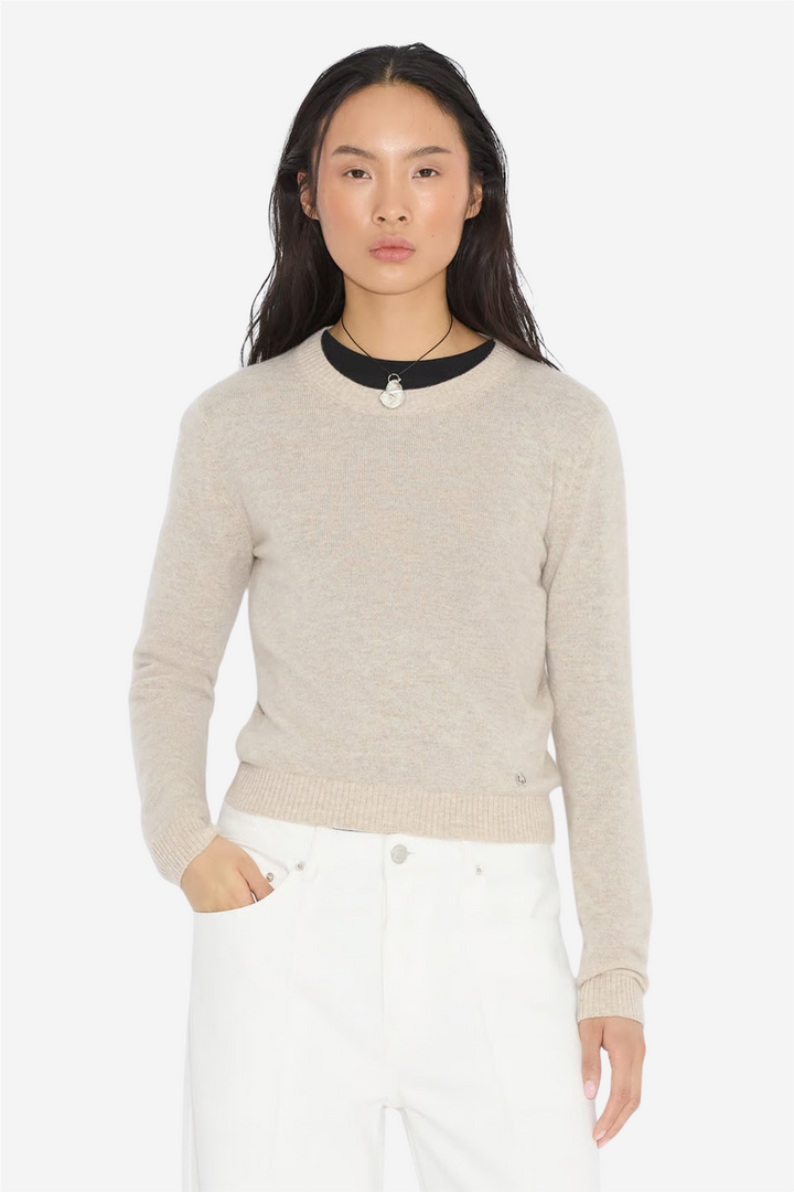 W. Cashmere Crewneck Sand