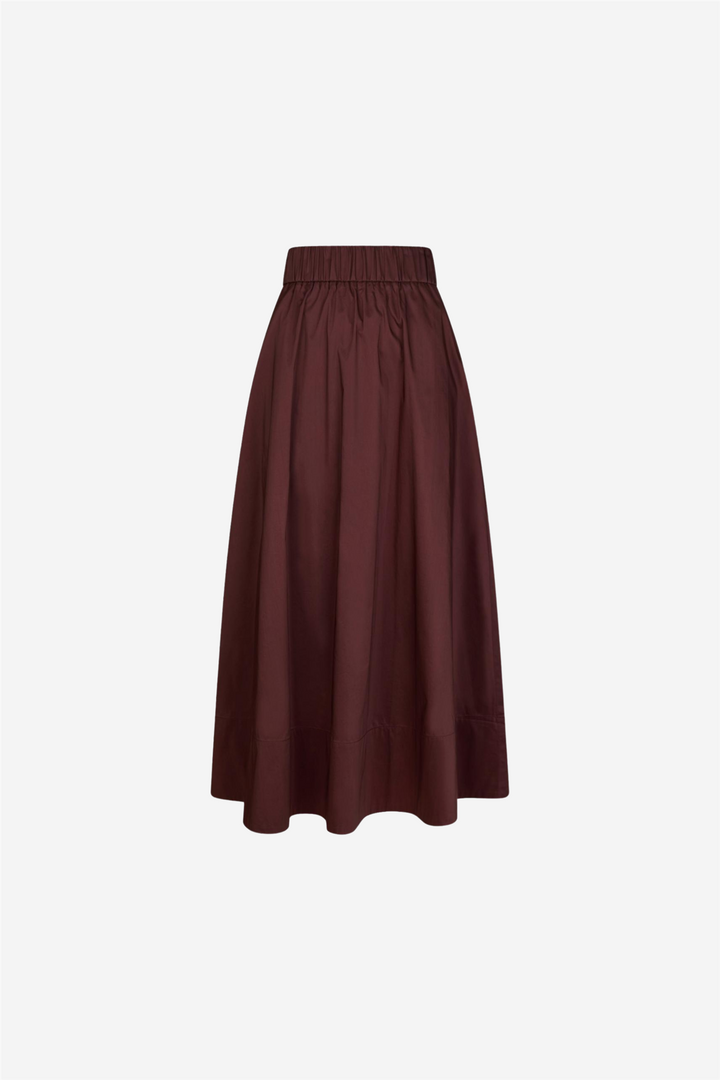 Yara Poplin Skirt Burgundy
