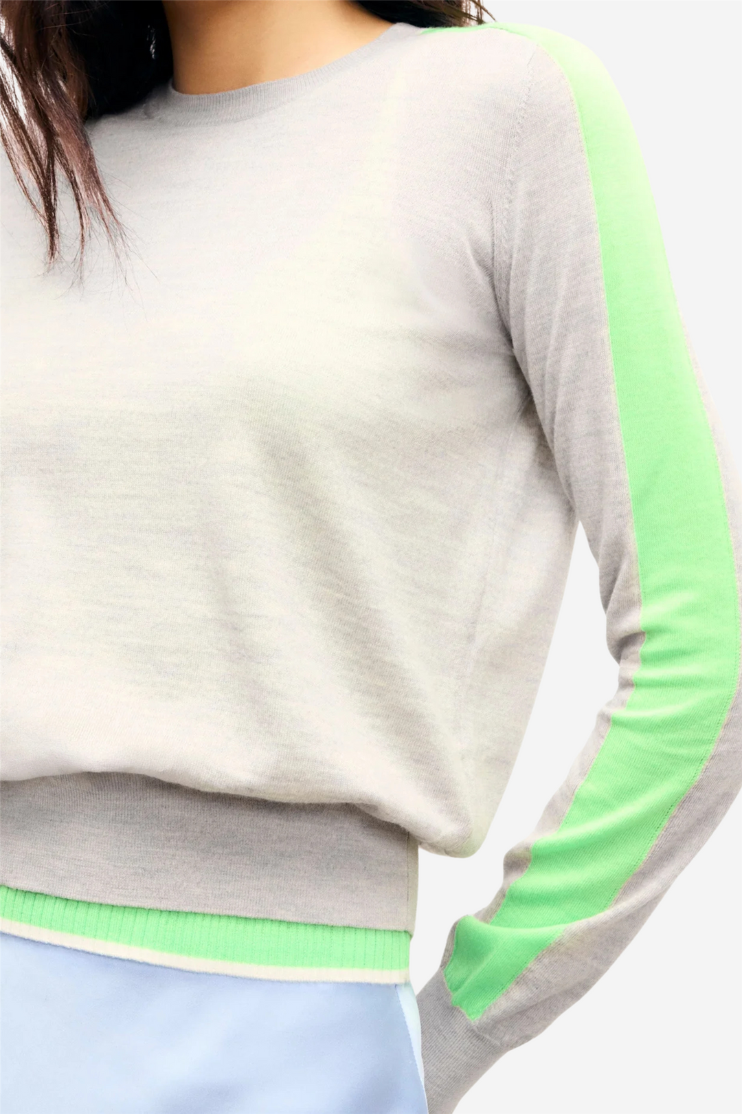 Crewneck Sweater Gris Chine Clair