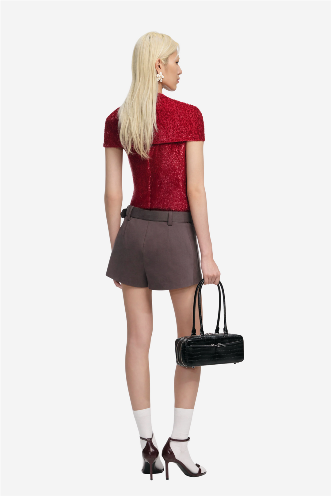 Red Fil Coupe Cut Out Top