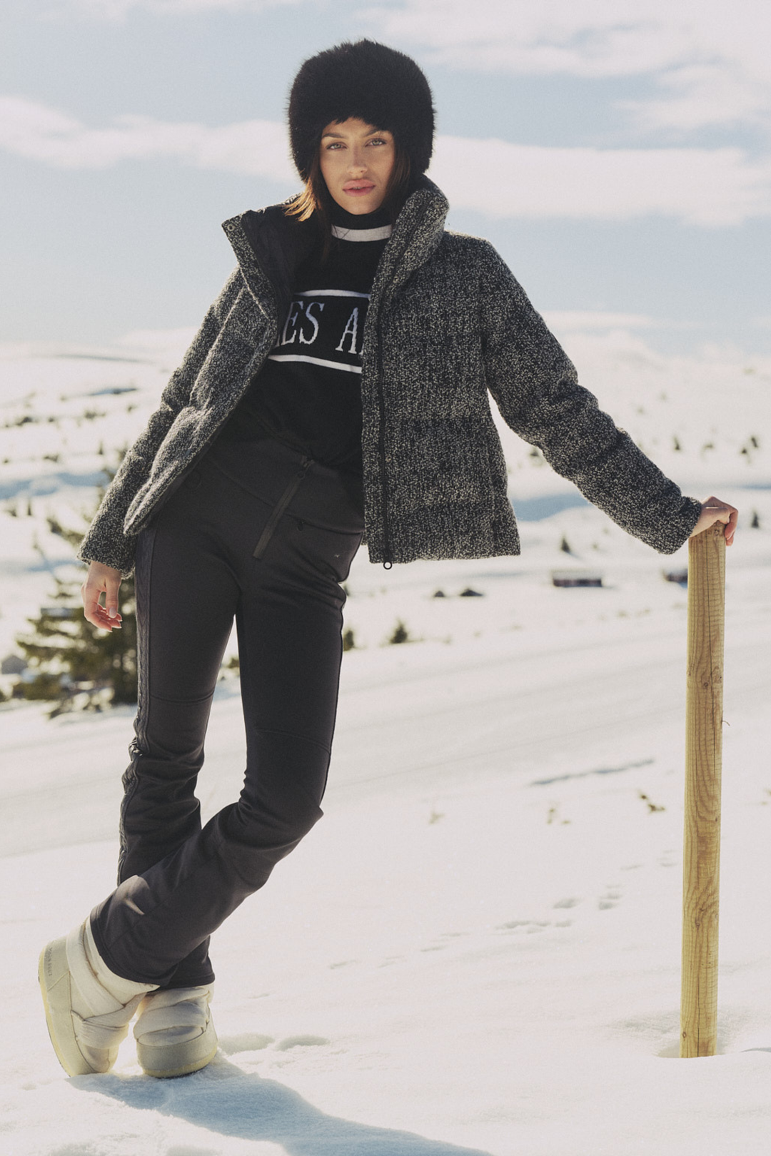 Indie Tweed Jacket White/Black