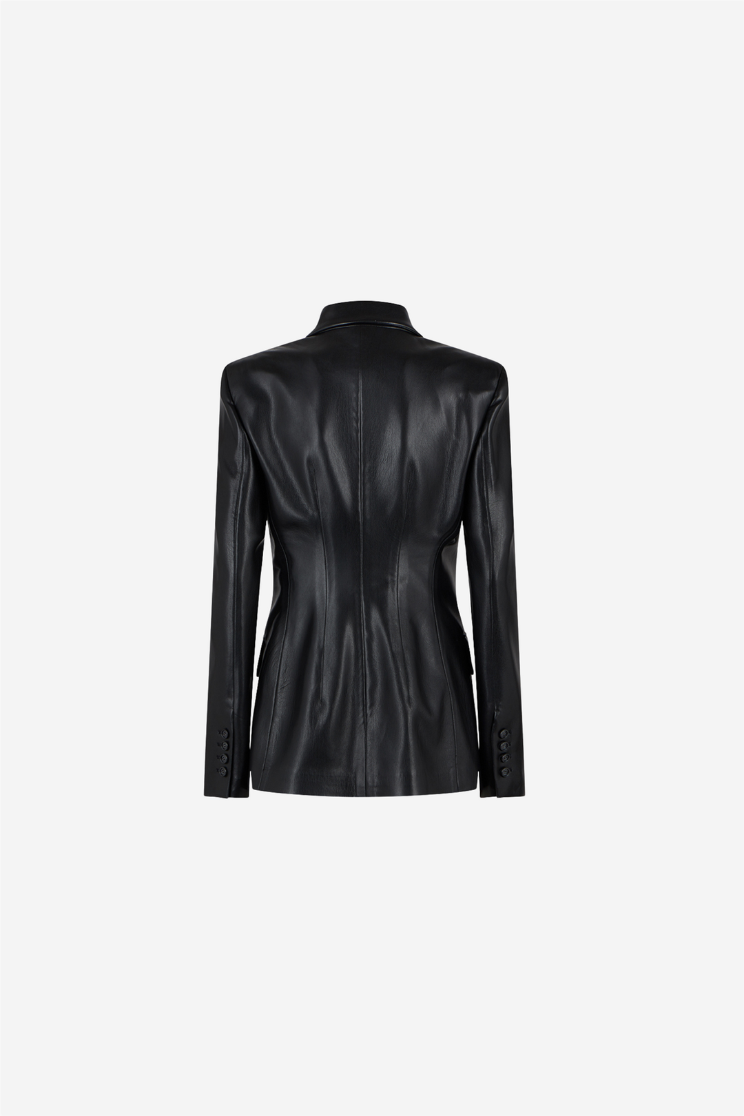 Shannon Bouble Breast Fitted Blazer Black