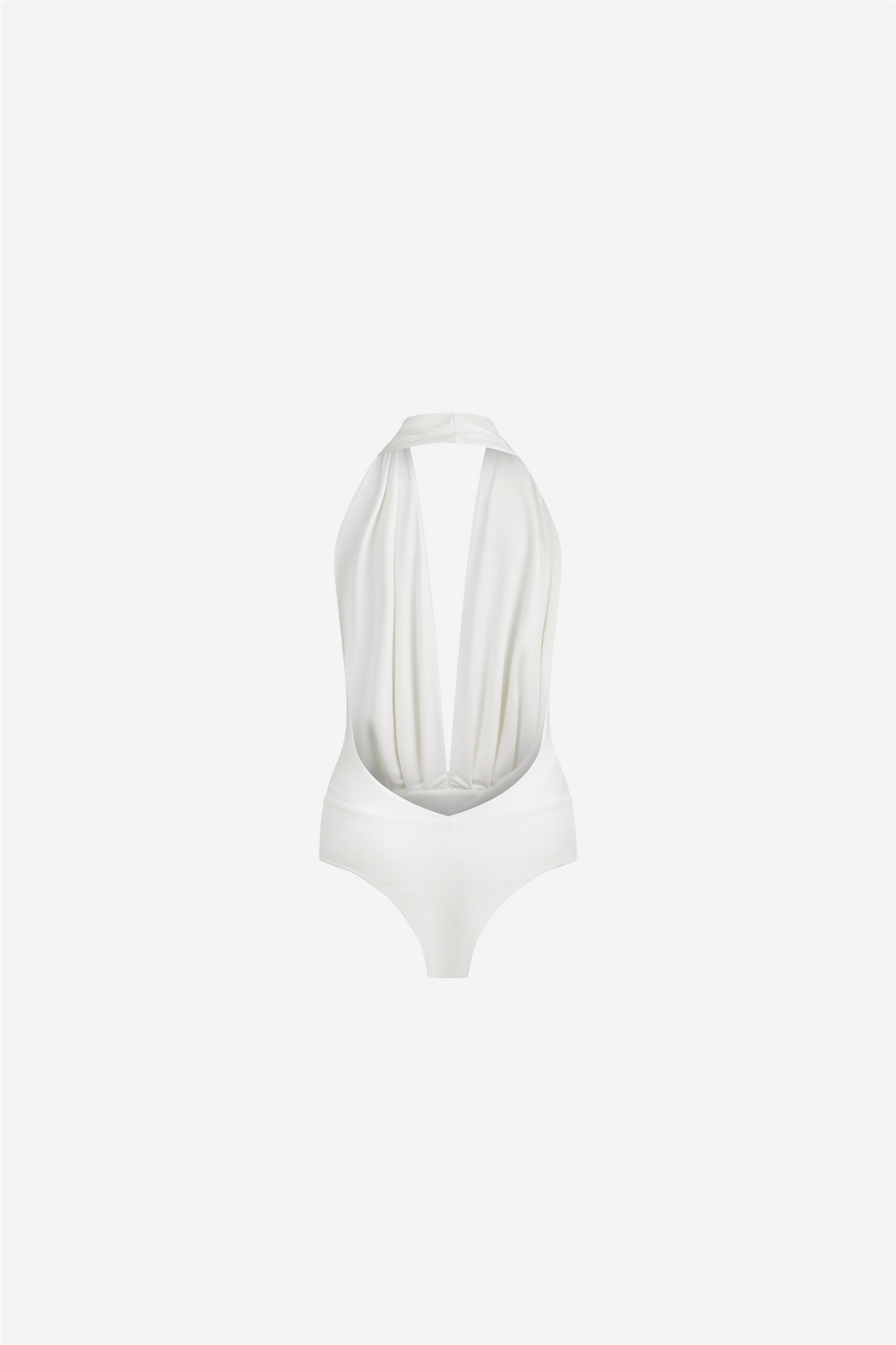 Zendaya Sleeveless Vneck Bodysuit Off White