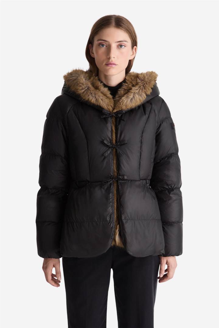 Vertis Mqn Ecofur Short Down Jacket Nero