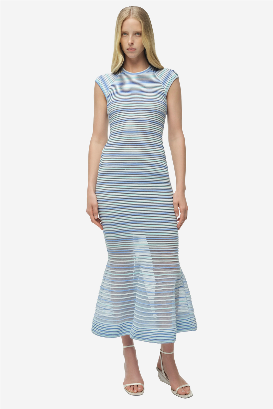 Danica Knit Midi Dress Periwinkle Multi