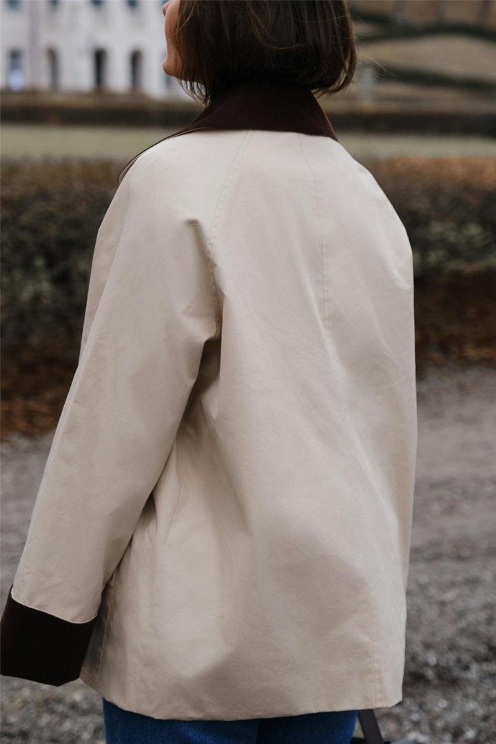 Anastacia Cord Jacket Ivory