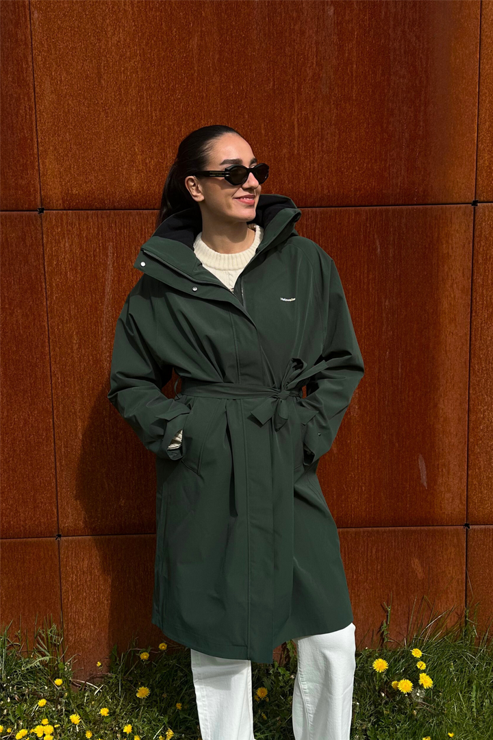 Flow belt jacket dk. Green