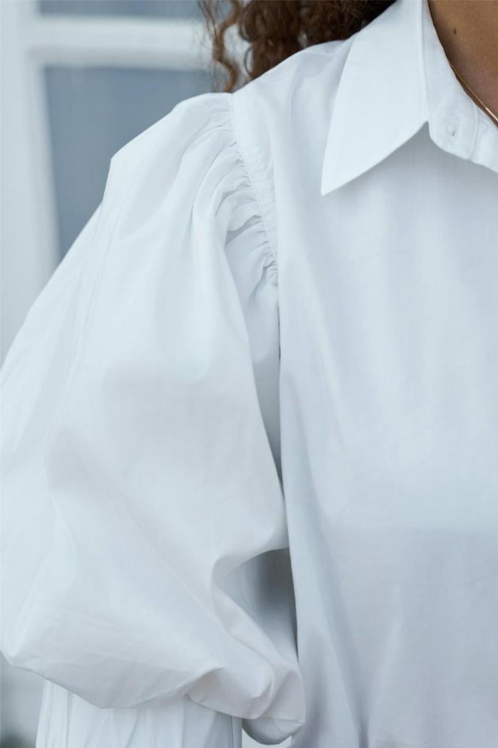 Etta Poplin Shirt White