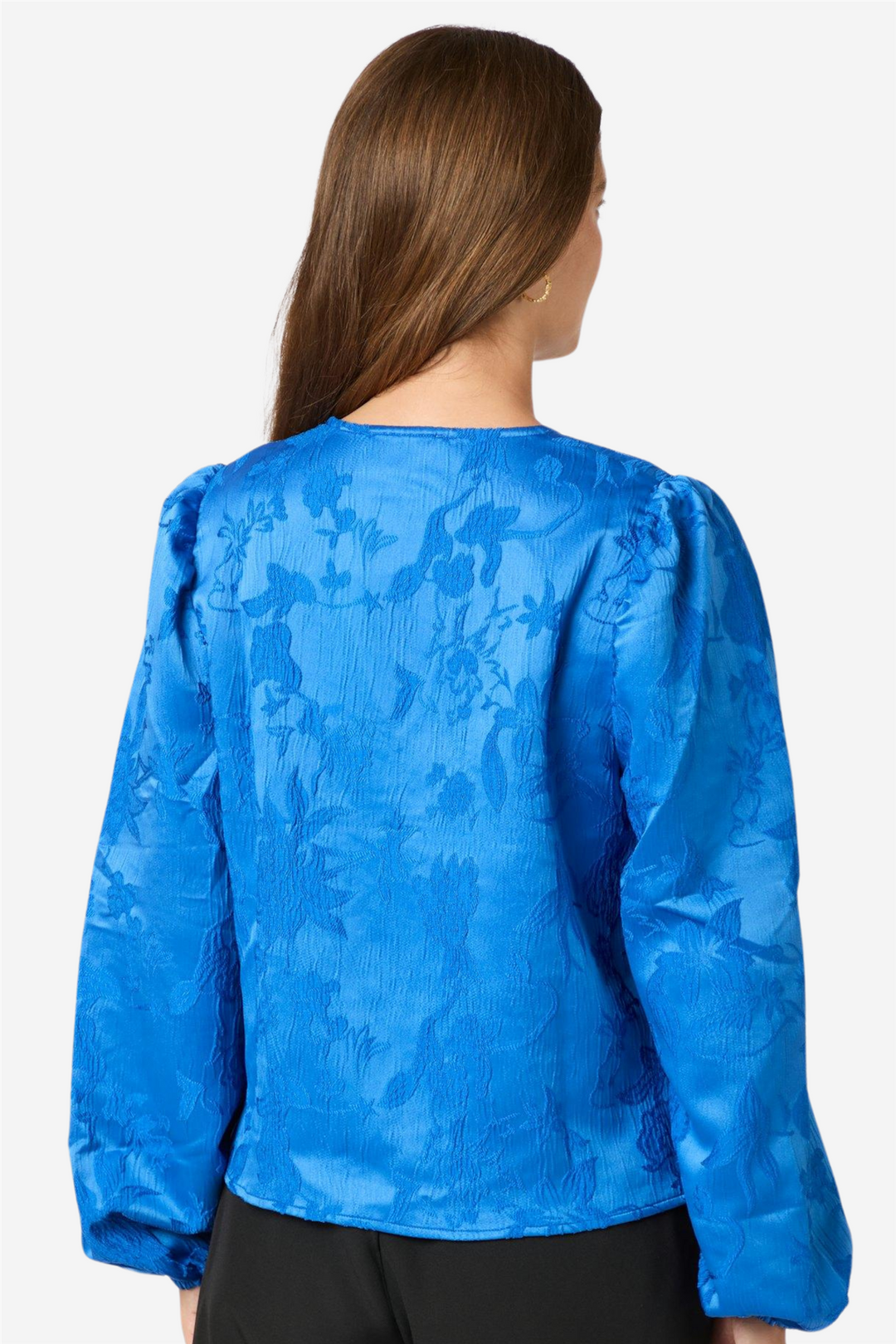 Palmino Jacquard Blouse Blue