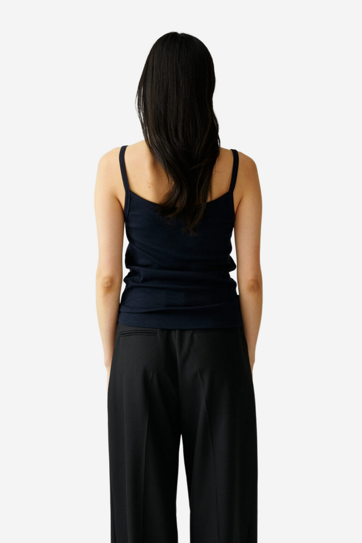 Tinki ribbed tank navy