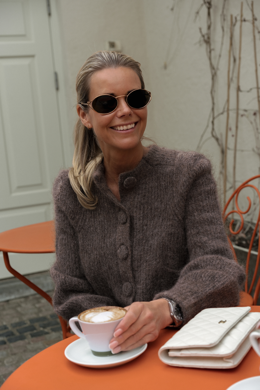 Maria Chunky Cardigan Brown