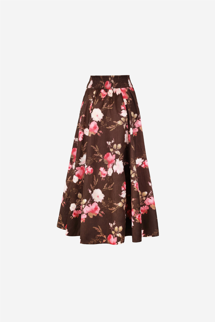 Taffeta Maxi Skirt Soft Bloom