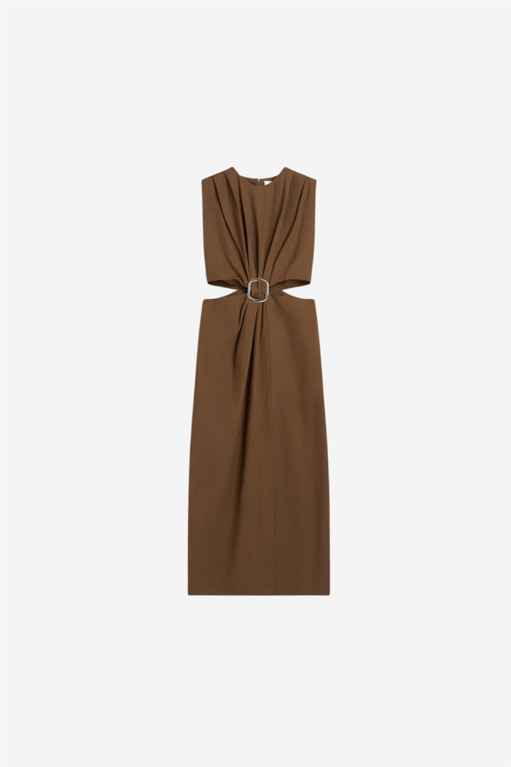 Riviera Dress Chestnut Brown