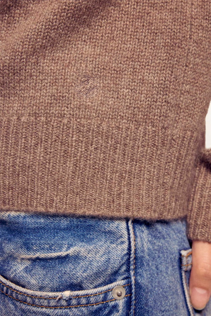 Crewneck Sweater Winter Taupe