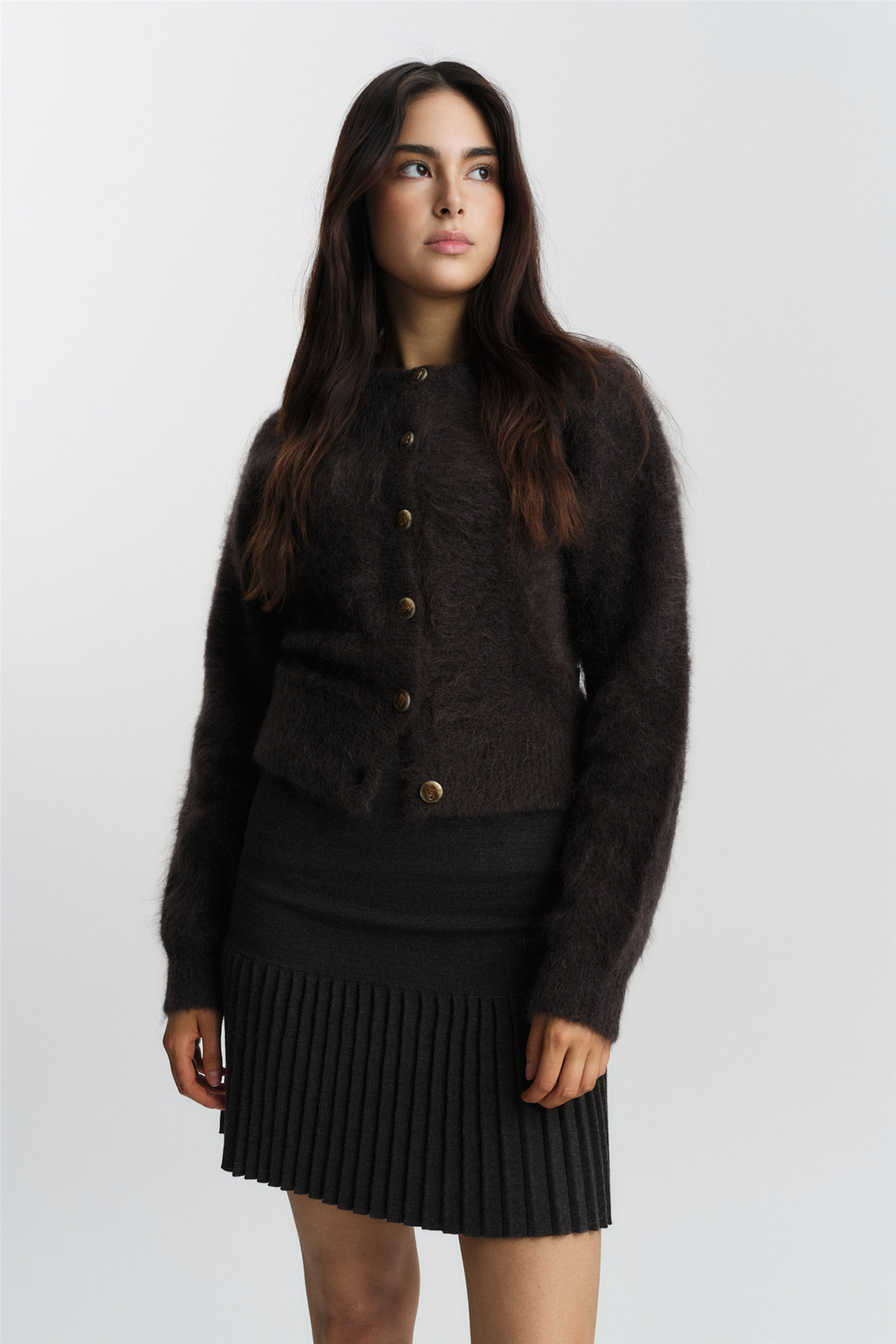 Luna Chunky Cardigan Black