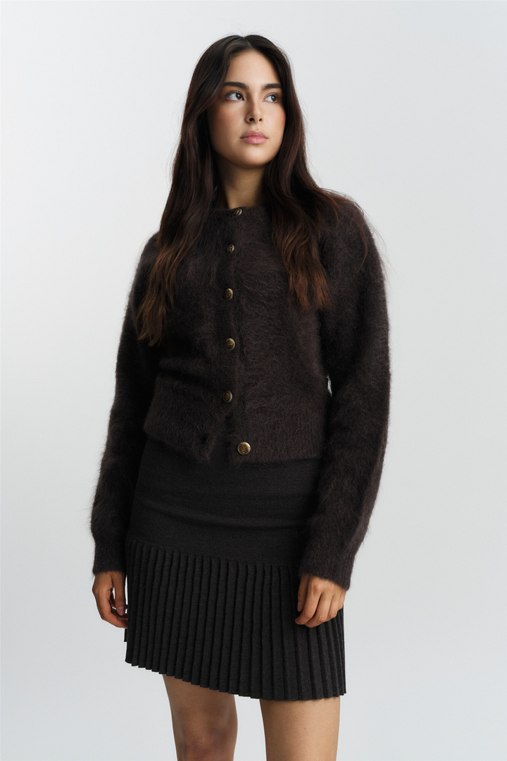 Luna Chunky Cardigan Black
