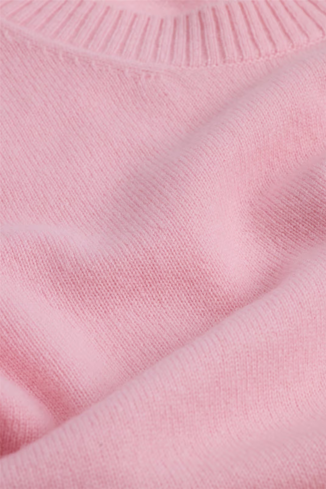 W. Cashmere Crew Pink