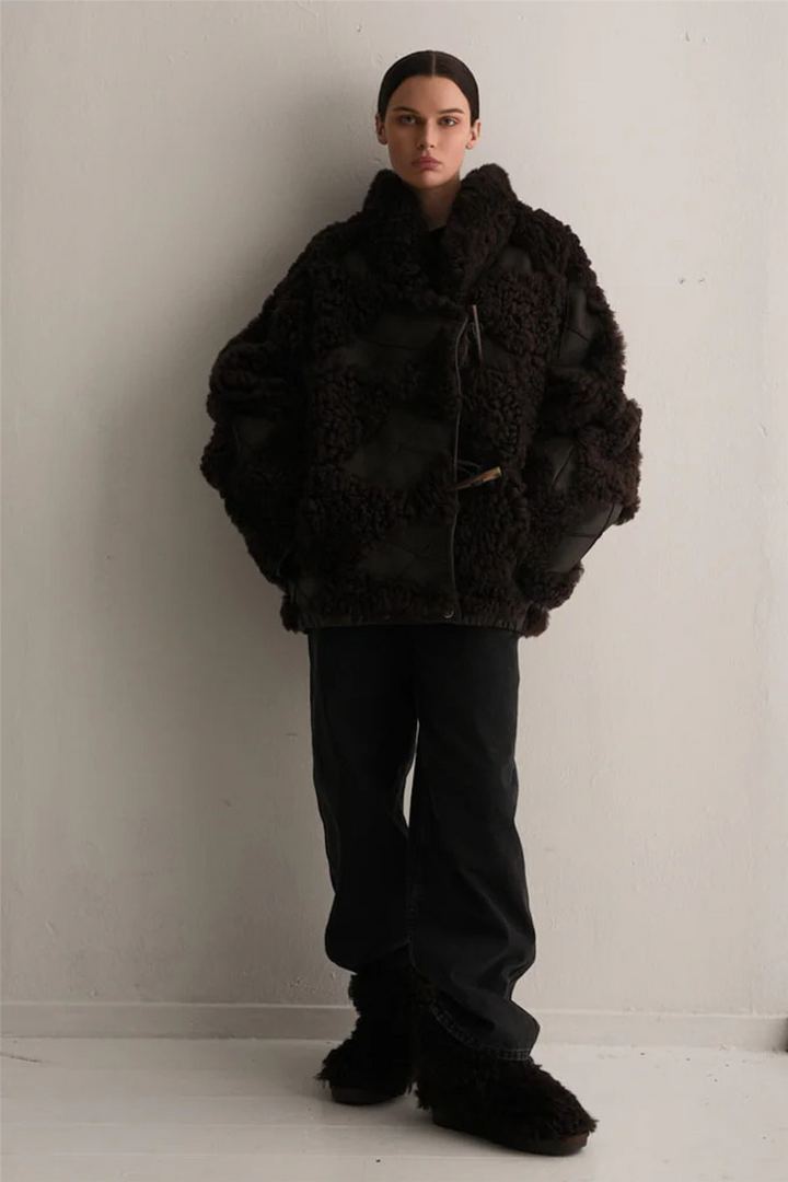 Iceland Shearling Jacket Brown