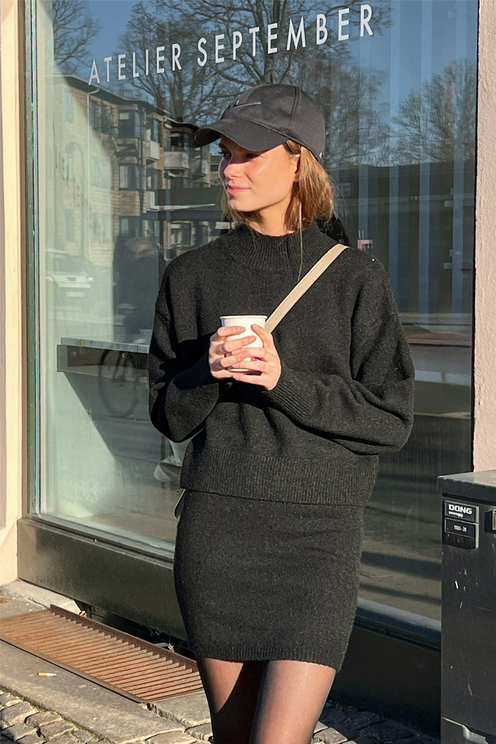 Paulina Knit Blouse Black