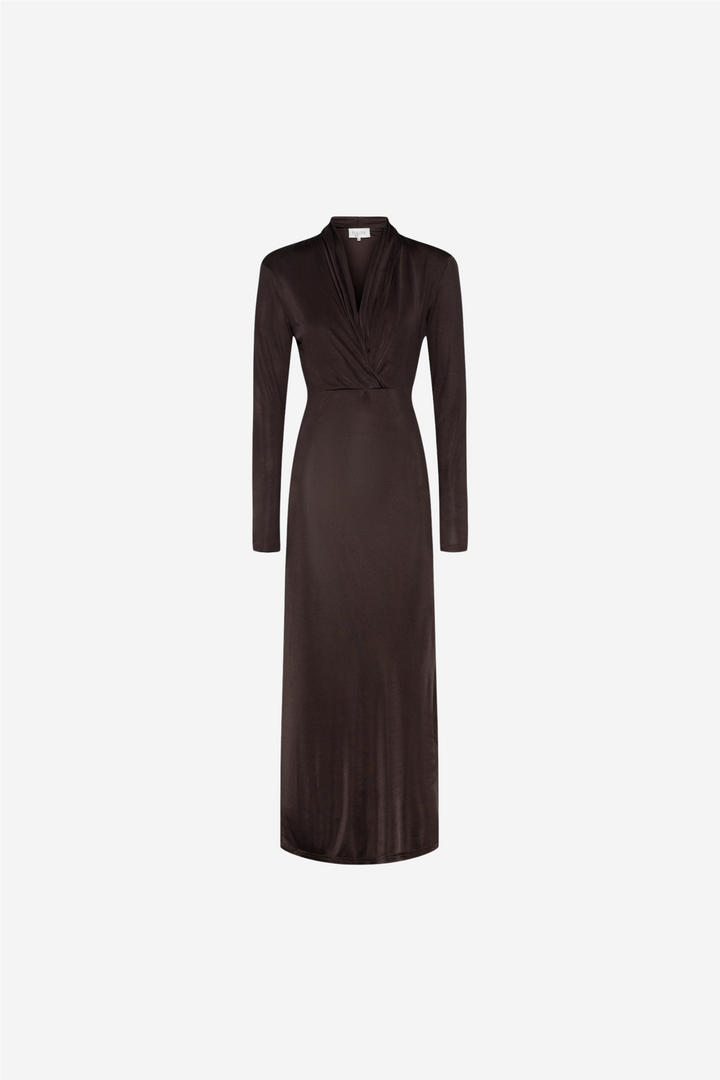 Midnight dress long Brown