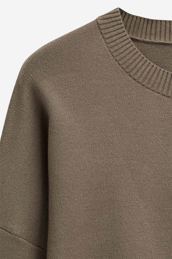 Serge Roundneck Sweater Taupe