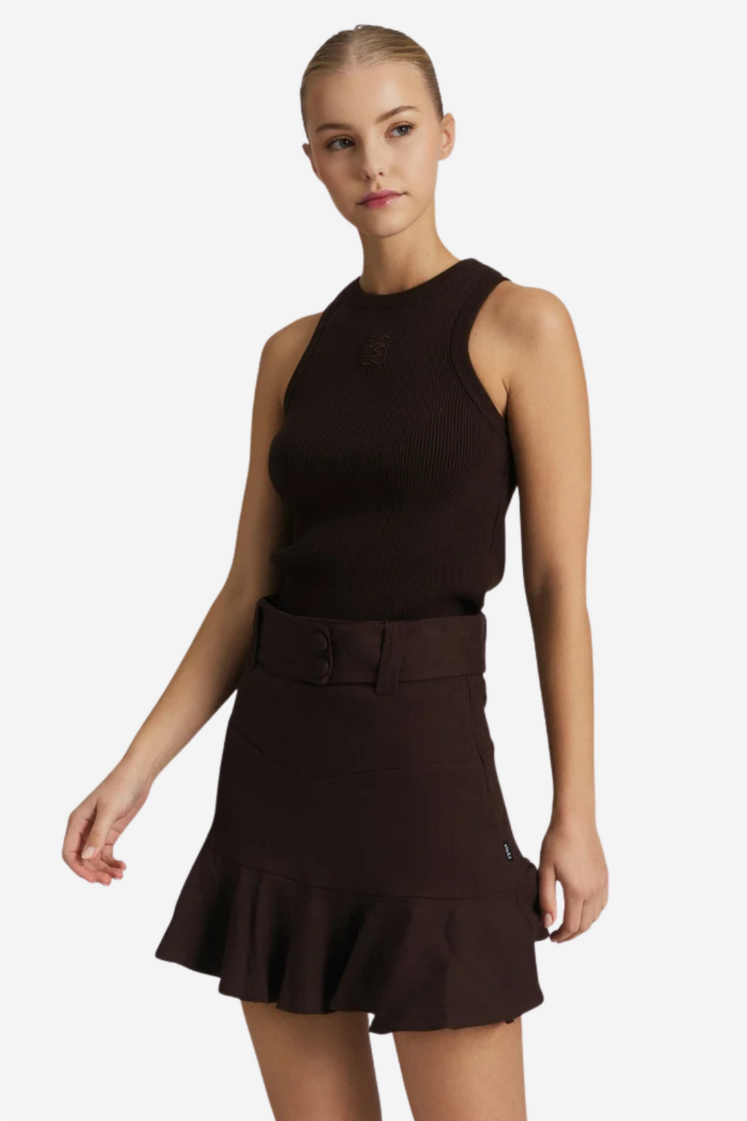 Natalia Stretch Linen Skrit